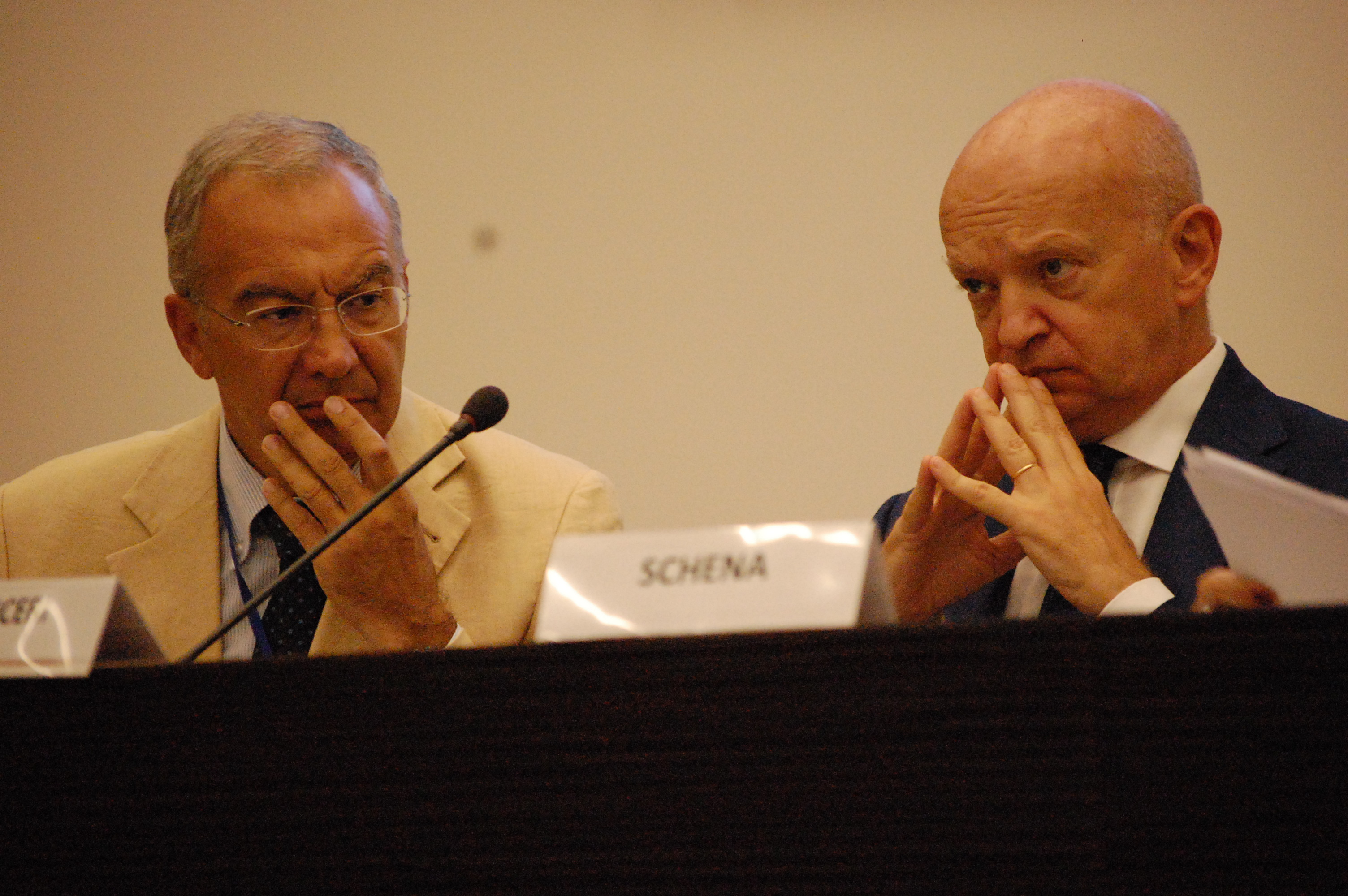 Giorgio Bertinetti (Universit&agrave; Ca' Foscari) e Pierluigi Monceri (Intesa San Paolo)