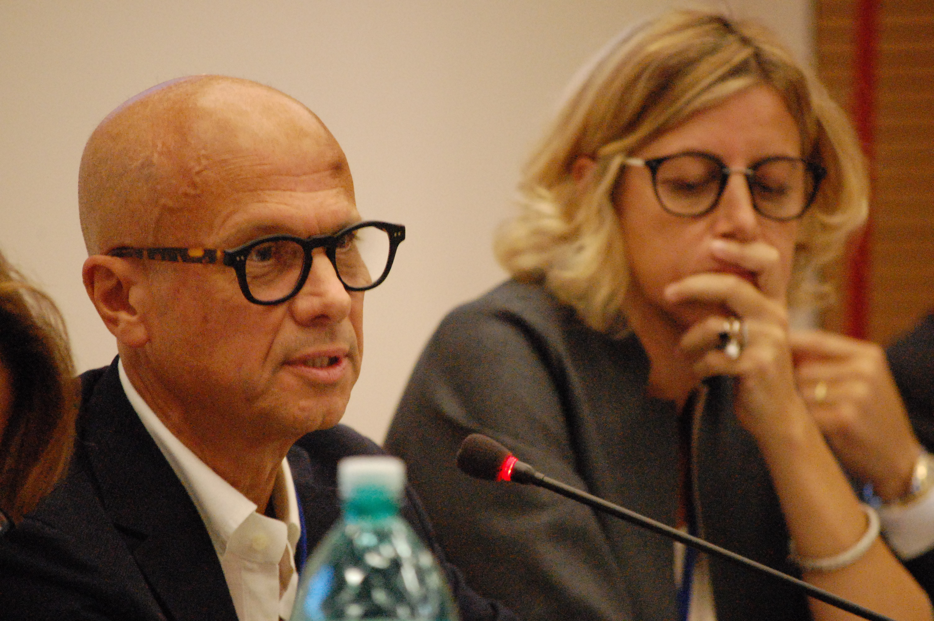 ADEIMF, Maurizio Murgia (Libera Universit&agrave; di Bolzano) e Francesca Brunori (Confindustria Roma)