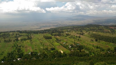 Panoramica della zona di studio in Kenya, nell'area del lago Nakuru