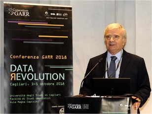 Federico Ruggieri, direttore del GARR, durante il suo intervento