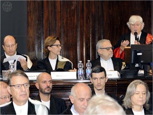 L'intervento del rettore Del Zompo