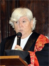 Il Rettore Maria Del Zompo durante l'inaugurazione dell'Anno accademico 2018/19