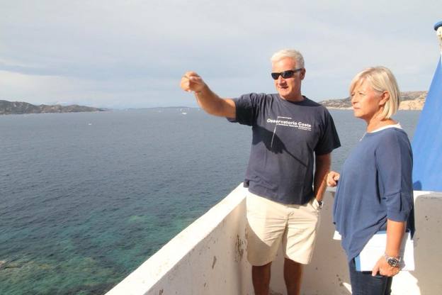 Sandro Demuro e Donatella Bianchi al Faro di Punta Sardegna