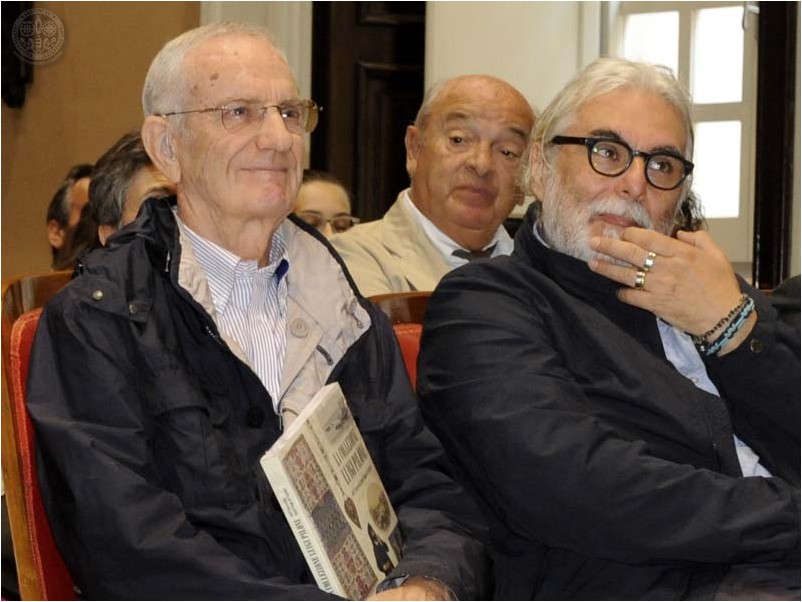 Il nipote di Luigi Piloni, Tullio Angius, e il prof. Maurizio Memoli