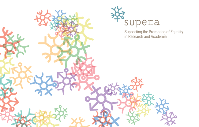 Visual identity del progetto SUPERA realizzata da Stefano Asili