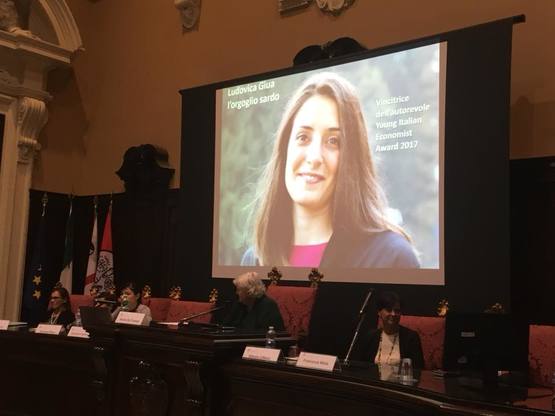 Il bello e la sfida di essere donna: sullo schermo il volto di Ludovica Giua, giovane economista dell'anno 2017