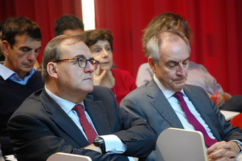 Gabriele Finco, Presidente della Facoltà, con Giorgio La Nasa, Prorettore alle attività sanitarie dell'Ateneo