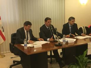 Un'immagine della prima edizione del Premio Gianni Massa: nel 2018 il professor Mola partecip&ograve; alla premiazione nelle vesti di Prorettore vicario