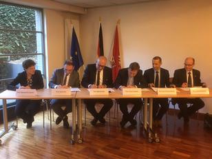 Bruxelles. Una fase dei lavori delle sei Università che hanno sottoscritto l'accordo