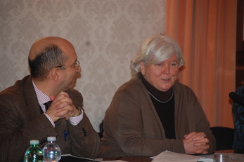 Il Rettore Maria Del Zompo con il Prorettore alla Didattica Ignazio Putzu