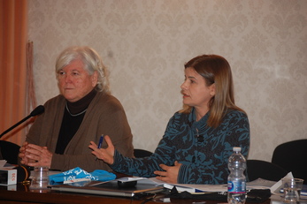 Il Rettore Maria Del Zompo e la Dirigente della Direzione Didattica, Pina Locci