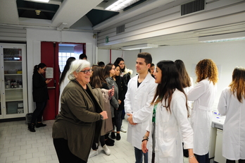 Il Rettore in visita ai laboratori