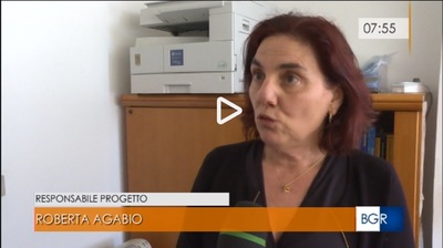 Roberta Agabio durante l'intervista con Antonia Moro