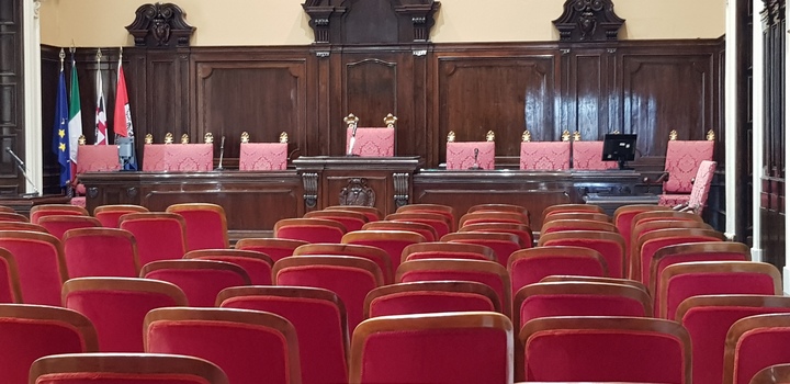 L'Aula magna del Rettorato a Palazzo Belgrano