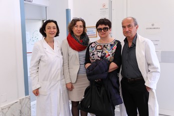 Da sinistra, Fernanda Velluzzi, Natallia Maroz-Vadalazhskaya, Irina Moroz e Andrea Loviselli