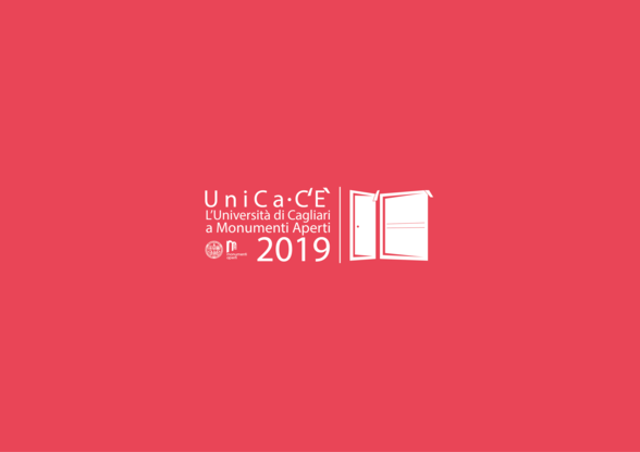 Il cartello identificativo di quest'anno. La grafica del 2019 di UniCa C'è è stata curata da Francesco Mameli, laureando in Archeologia