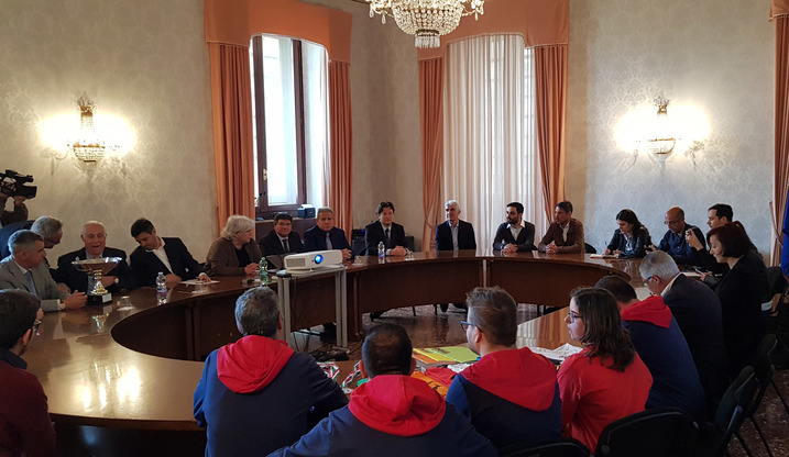 Conferenza stampa affollata e partecipata in sala consiglio per il lancio di AteneiKa