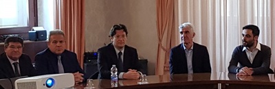 Da sinistra, Francesco Mola, Aldo Urru, Marco Monticone, Stefano Usai e Alessio Correnti