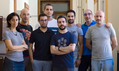 Il team di Massimo Bartoletti, chair della Scuola (secondo da destra)