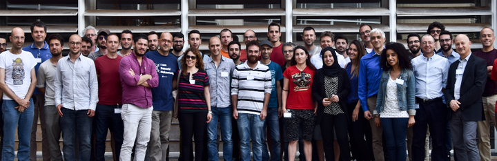 Foto di gruppo al termine della prima edizione della Scientific school