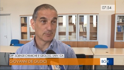 Giovanni De Giudici durante l'intervista