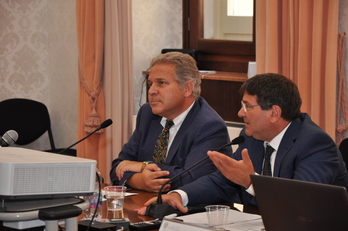 Il Direttore Aldo Urru con il Rettore Francesco Mola