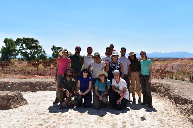 Foto di gruppo alla fine della campagna di scavi