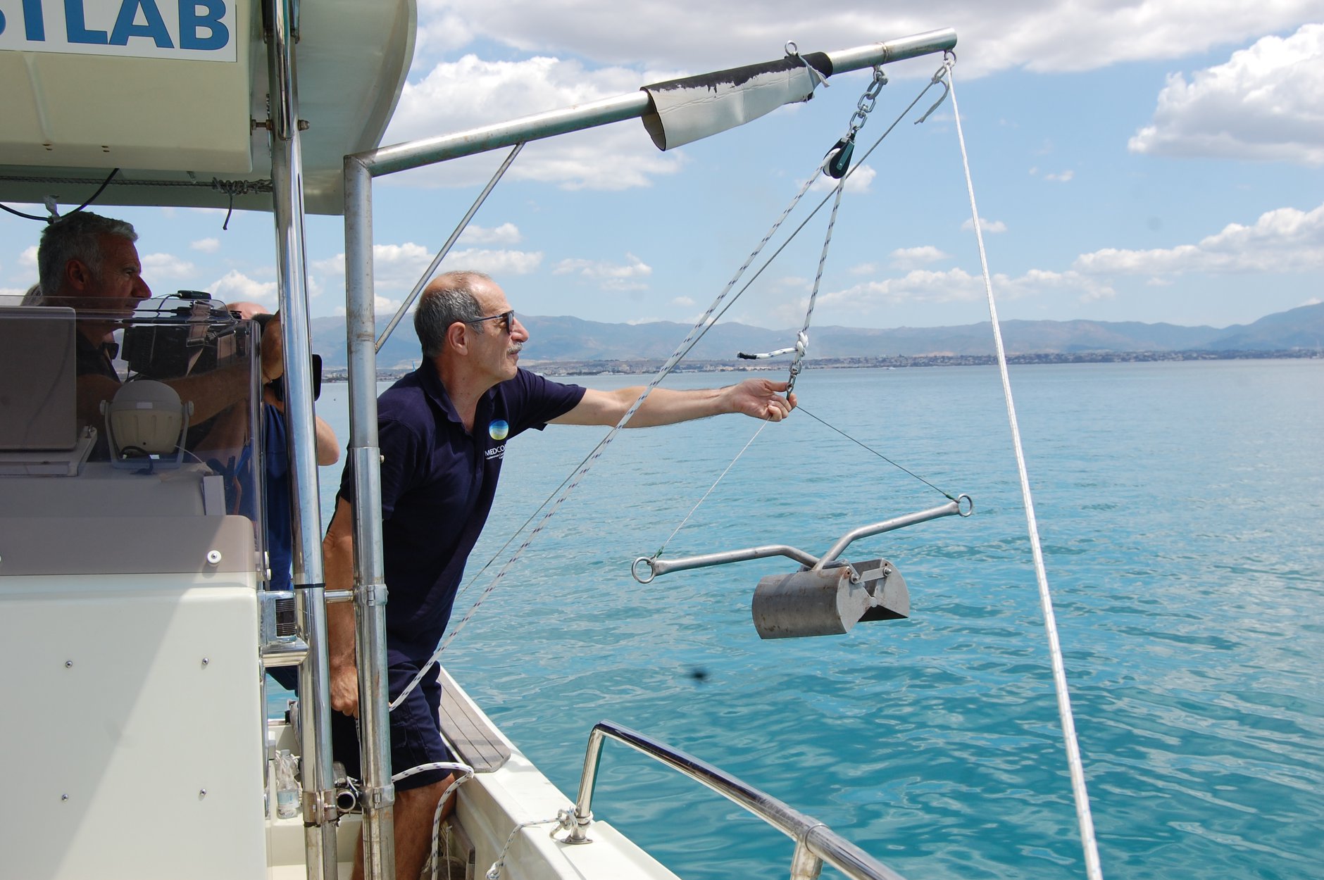 Sandro Demuro e Angelo Ibba durante le riprese