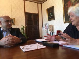 L'incontro tra il Presidente dell'Associazione della Stampa Sarda e il Rettore