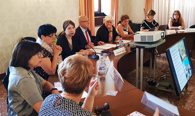 Cagliari, 20 settembre 2019 - Un'altra immagine della riunione nella Sala del Consiglio, al primo piano del Rettorato di Cagliari
