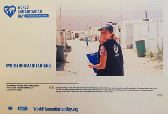 Rita Haddad (Libano) scelta per il World Humanitarian Day 2019