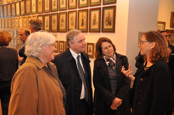 Da sinistra, il Rettore, il Governatore e signora, Pamela Ladogana