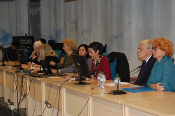 I relatori dell'incontro in Aula Capitini, questa mattina