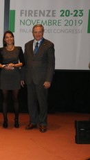 Claudia Sagheddu con il presidente della Sif, Giorgio Racagni