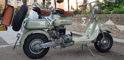 Uno dei primissimi modelli di Lambretta, fine anni '40 del secolo scorso
