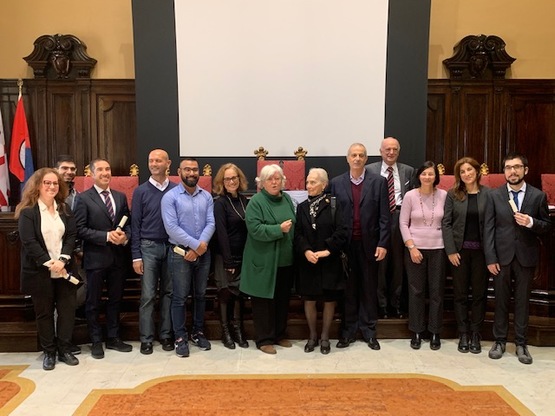 Cagliari. Foto di gruppo in aula magna per la prima edizione del premio Gianni Licheri