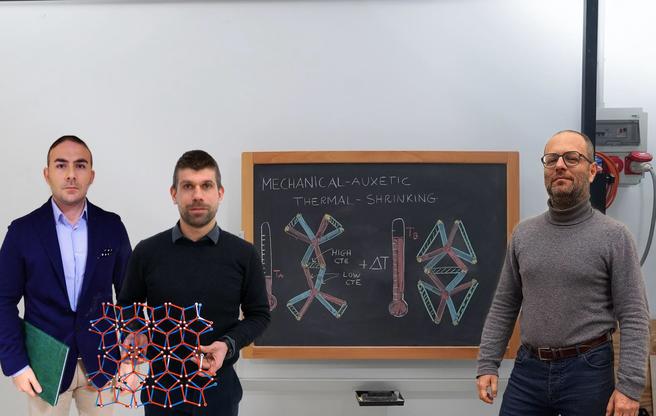 Michele Brun, primo da destra, con i colleghi Diego Masseroni e Luigi Cabras