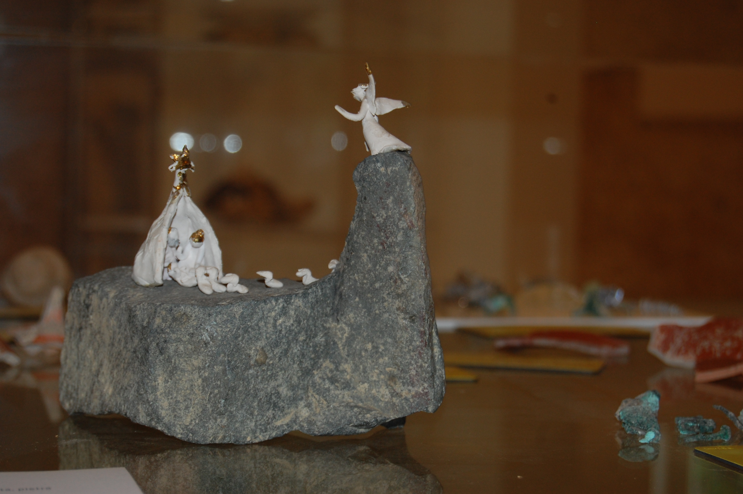 Uno dei presepi di Maria Crespellani in mostra