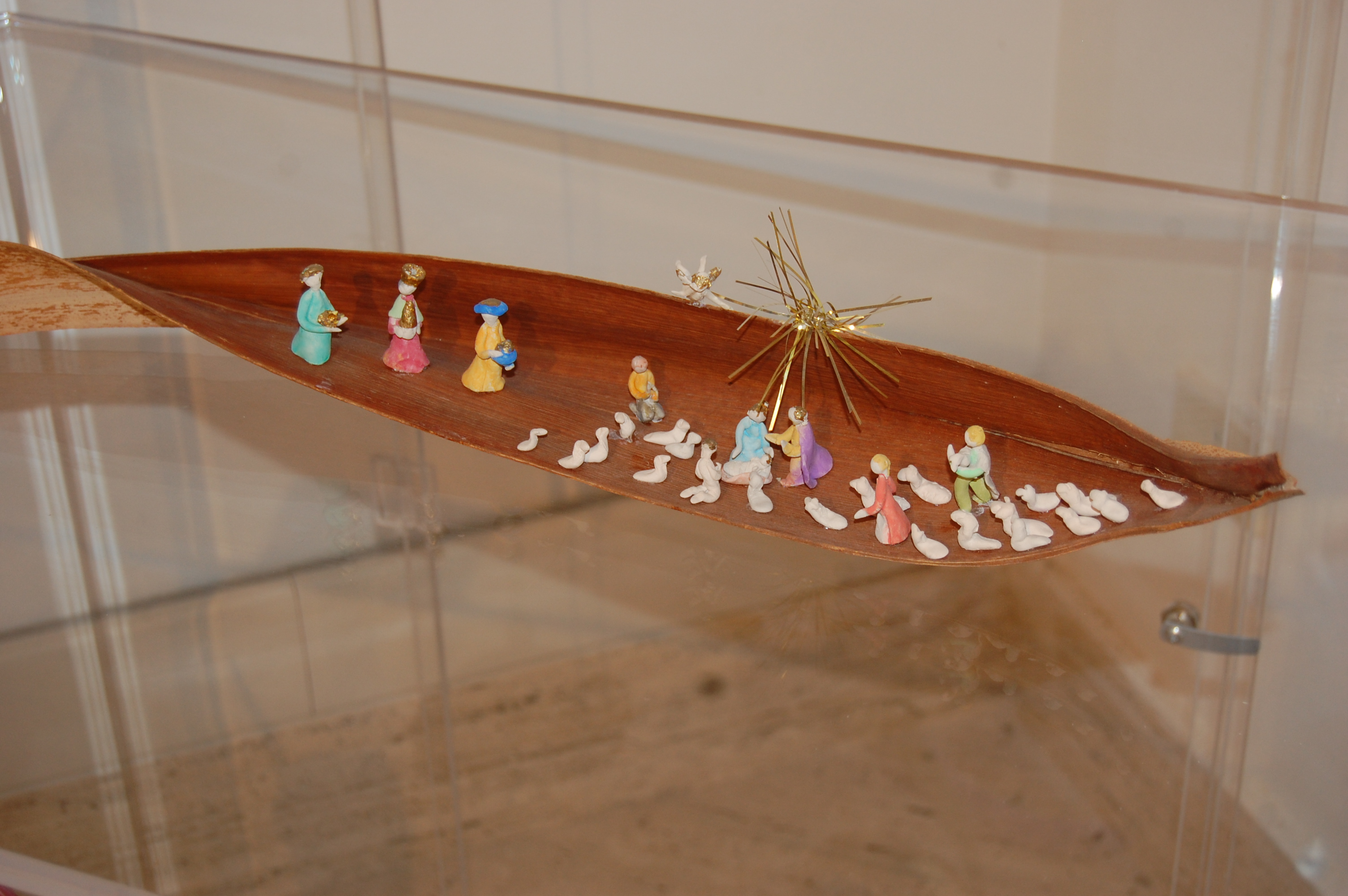 Uno dei presepi di Maria Crespellani in mostra