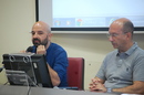 Giampaolo Salice con il direttore del Dipartimento di Lettere, Lingue e Beni culturali Ignazio Putzu