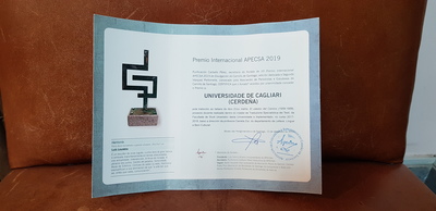 Il certificato del "Premio Internacional APECSA 2019 de Divulgación do Camiño de Santiago"