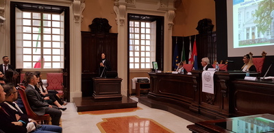 Cagliari. Un altro momento dei lavori della cerimonia di chiusura del Master 2019/20