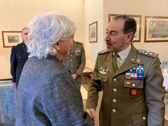 Il Rettore Maria Del Zompo incontra il Capo di Stato Maggiore dell'Esercito, il Generale Salvatore Farina