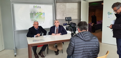 Valerio Vargiu e Italo Meloni. Il colloquio è al centro di Sardegna economia in onda domani, sabato 29 febbraio, sull'emittente tv di via Venturi