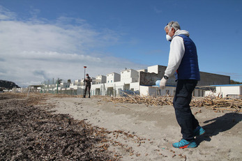 Un momento di uno dei numerosi sopralluoghi compiuti dal team del prof. Sandro Demuro