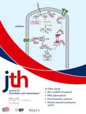 Una recente copertina del Journal of thrombosis and haemostasis