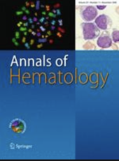 La copertina di Annals  of Hematology