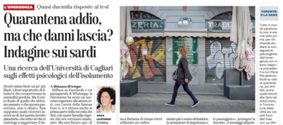 L'intervista di Cristina Cabras rilasciata a Giuseppe Meloni per "L'Unione Sarda" di oggi