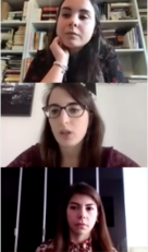 Dall'alto in basso, Maria Isabella Cical&ograve;, Eleonora Cracolici e Luisa Anedda