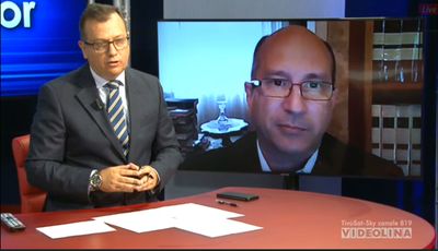 Il collegamento con il professor Putzu (in studio Andrea Sechi)